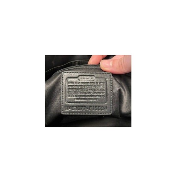 FREE SHIPPING! Coach signature c black patent tan purse - must see! - Picture 8 of 10